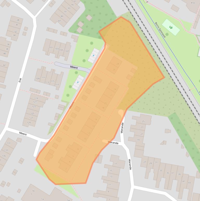 Kaart van postcodegebied 7621GG.