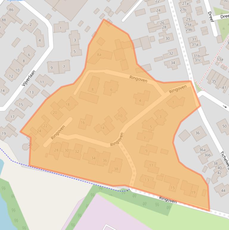 Kaart van postcodegebied 7621GN.
