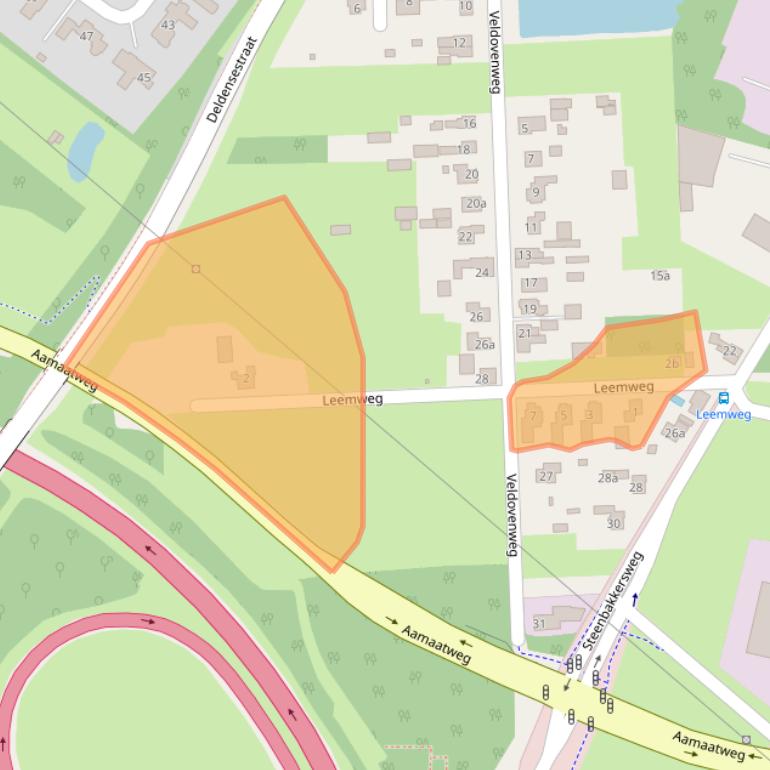 Kaart van postcodegebied 7621GS.