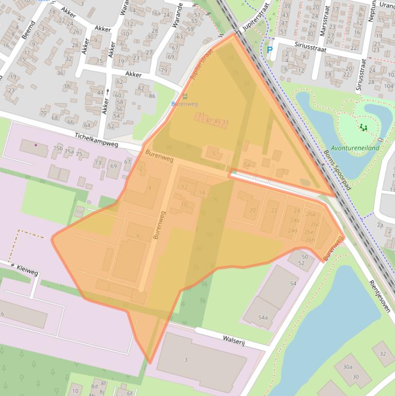 Kaart van postcodegebied 7621GX.