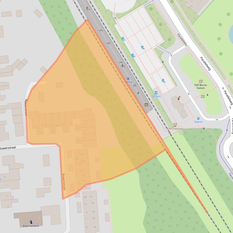 Kaart van postcodegebied 7621SV.