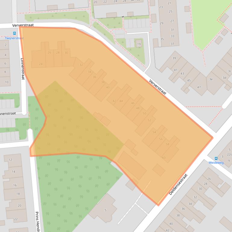 Kaart van postcodegebied 7621SW.