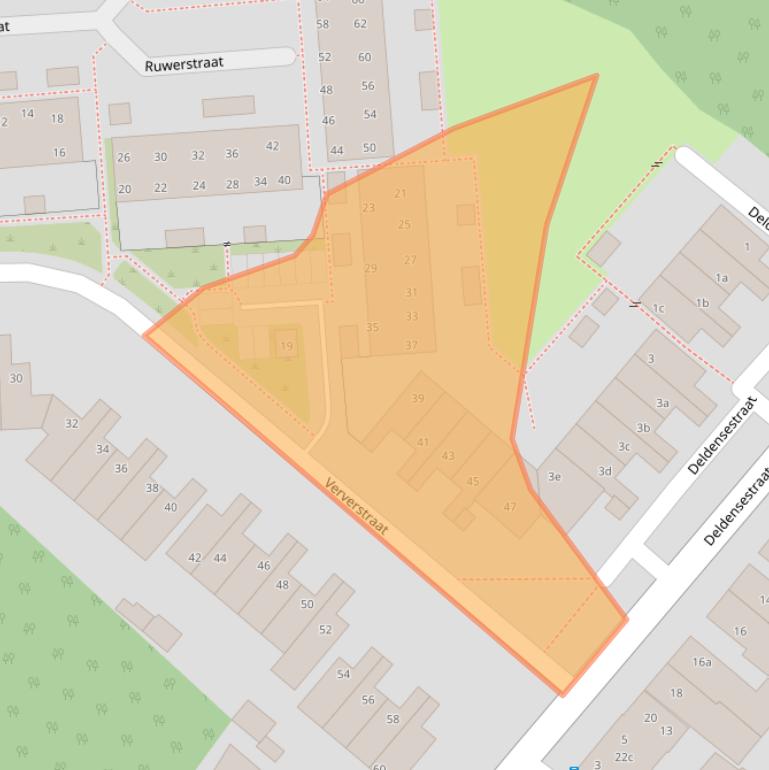 Kaart van postcodegebied 7621SX.