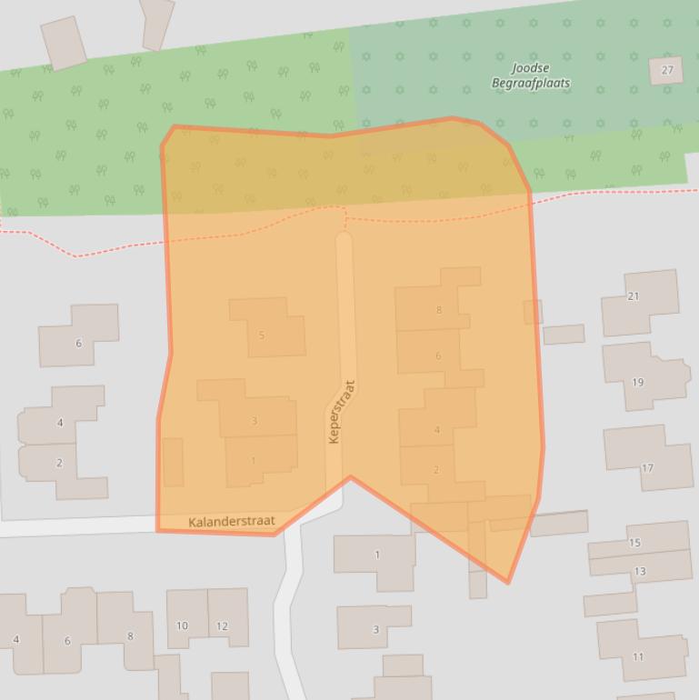 Kaart van postcodegebied 7621TD.