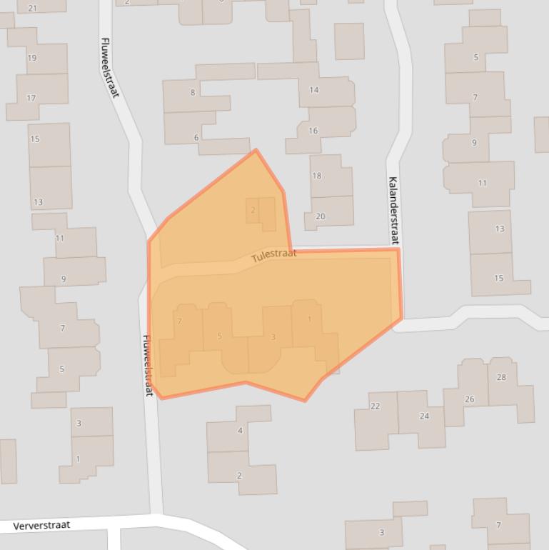 Kaart van postcodegebied 7621TE.