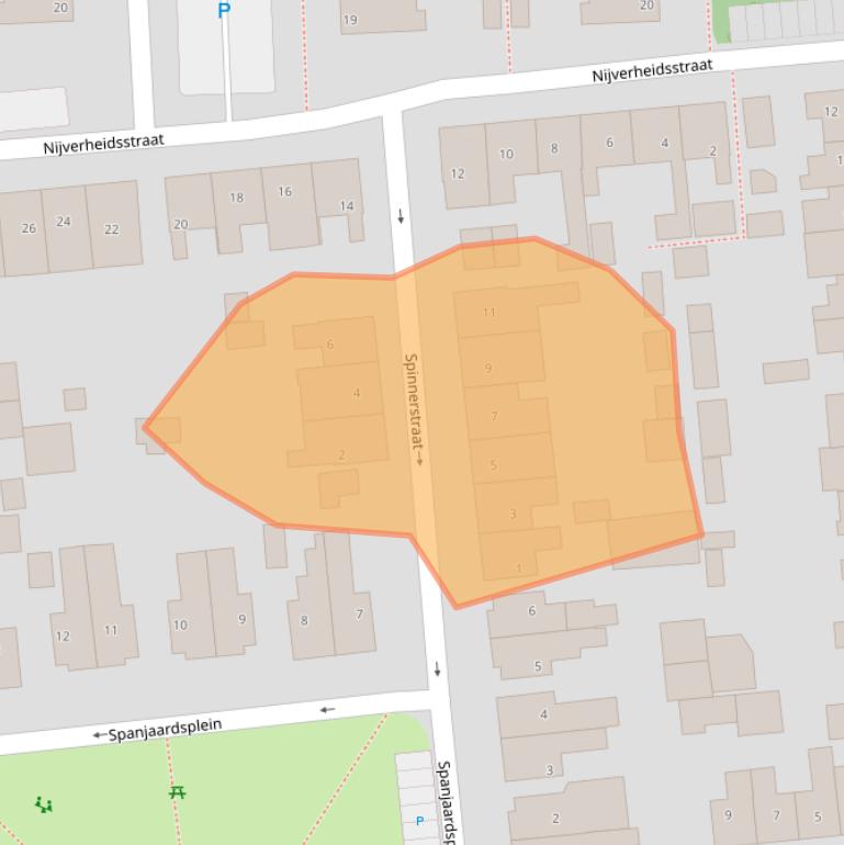 Kaart van postcodegebied 7621TL.