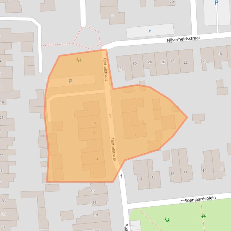 Kaart van postcodegebied 7621TN.