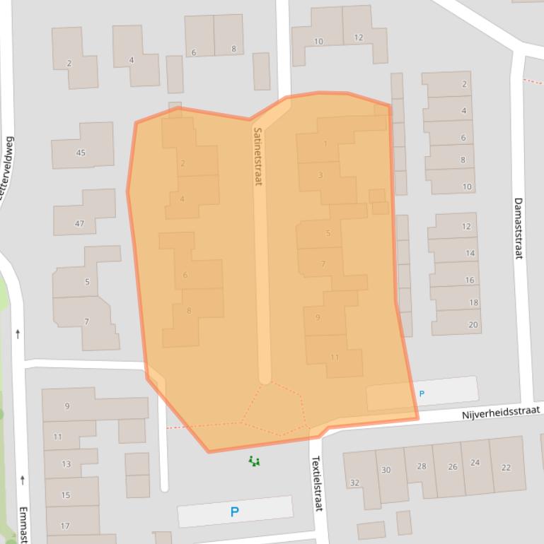 Kaart van postcodegebied 7621TS.