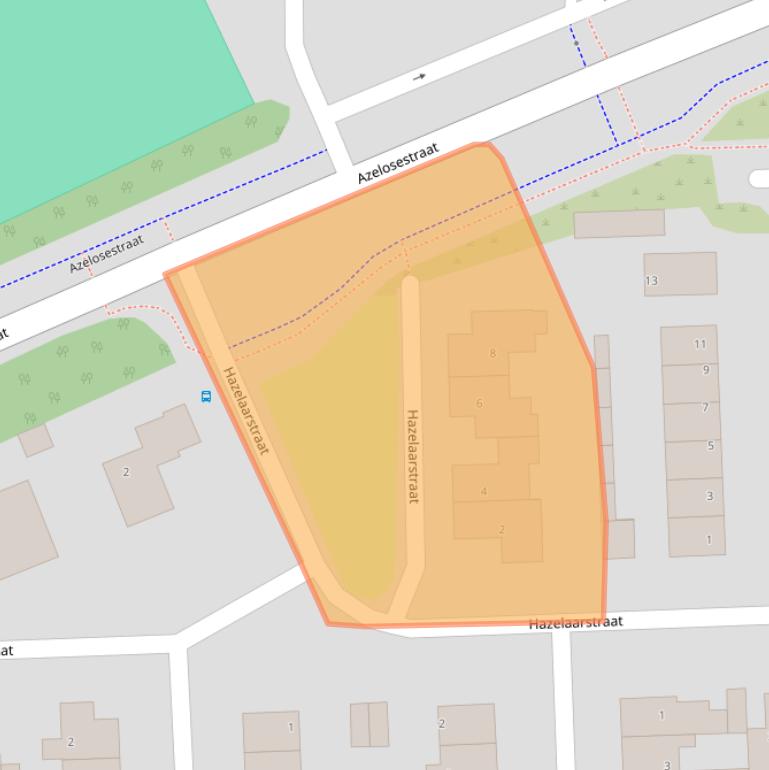 Kaart van postcodegebied 7621VM.