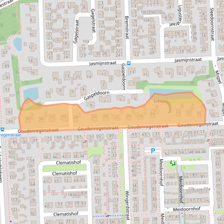 Kaart van postcodegebied 7621WD.