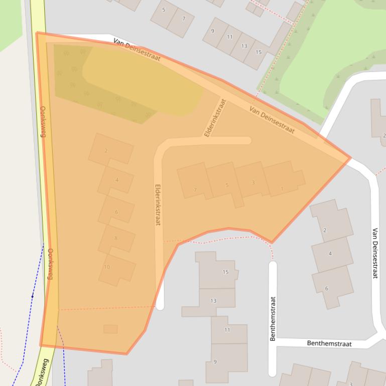 Kaart van postcodegebied 7621XH.