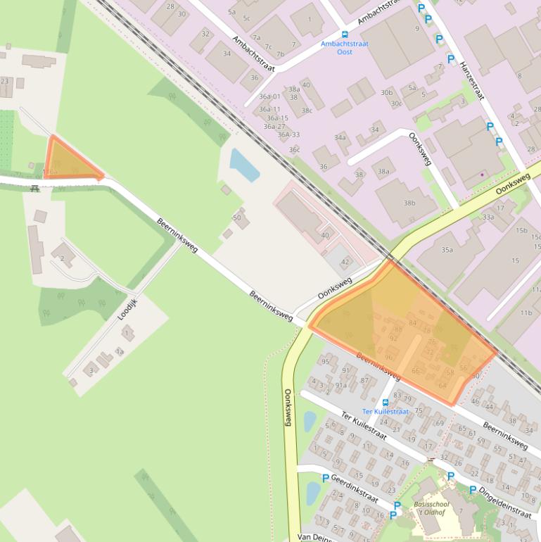 Kaart van postcodegebied 7621XP.