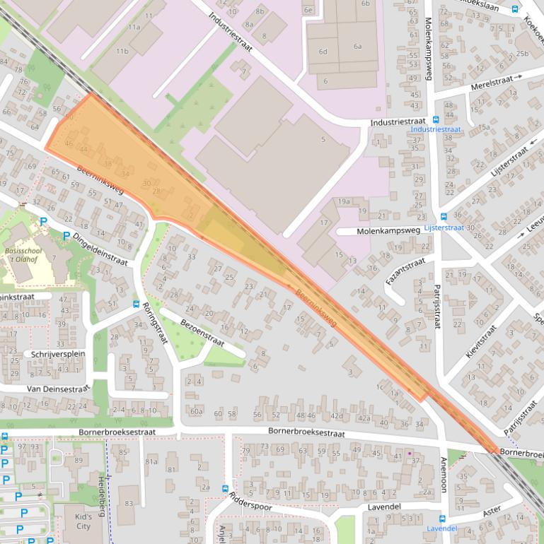 Kaart van postcodegebied 7621XR.