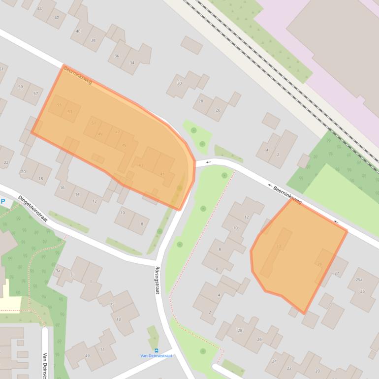 Kaart van postcodegebied 7621XT.