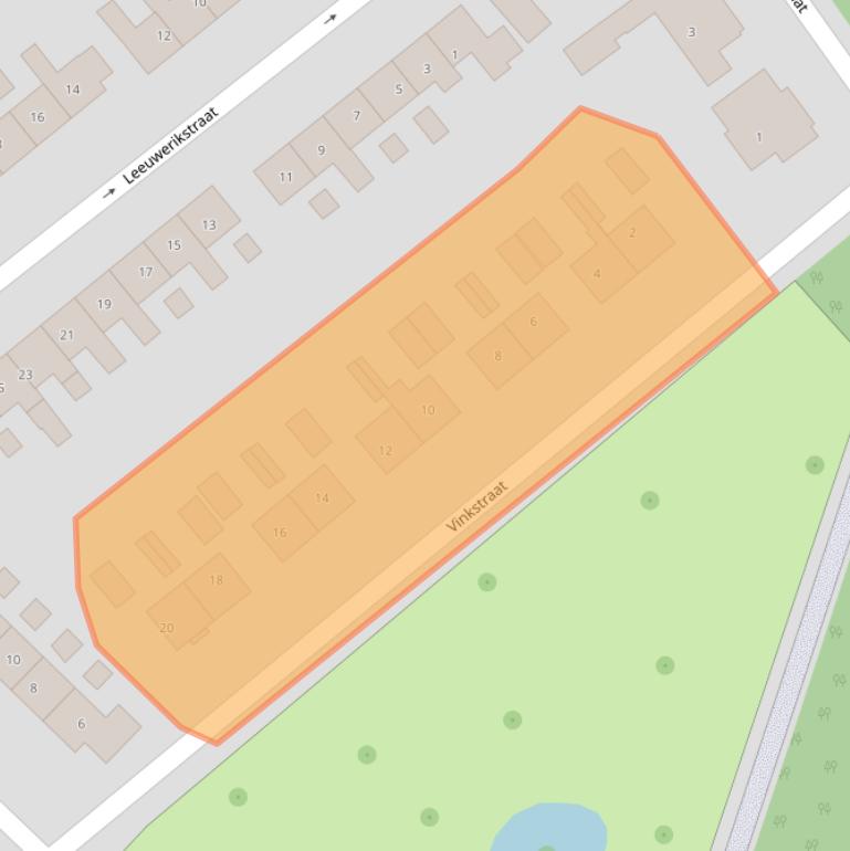 Kaart van postcodegebied 7622AE.