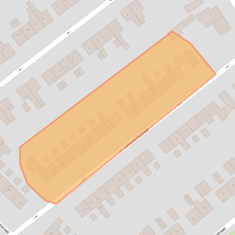 Kaart van postcodegebied 7622AH.