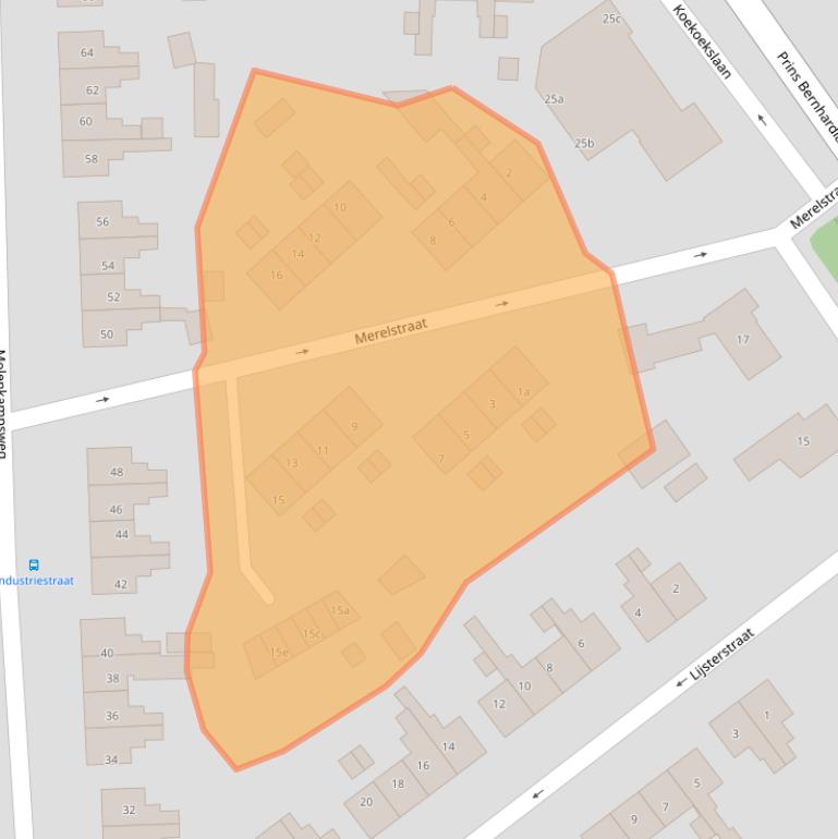 Kaart van postcodegebied 7622AM.