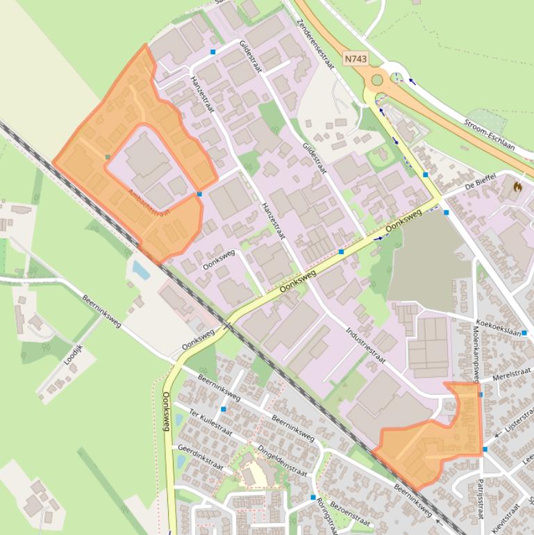 Kaart van postcodegebied 7622AP.