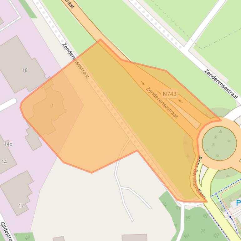 Kaart van postcodegebied 7622BA.