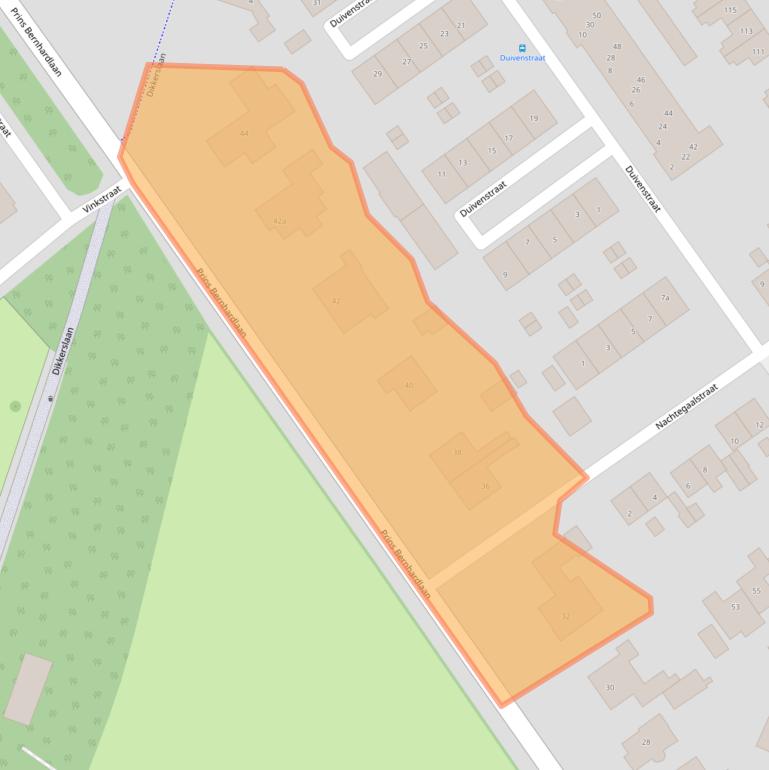 Kaart van postcodegebied 7622BH.