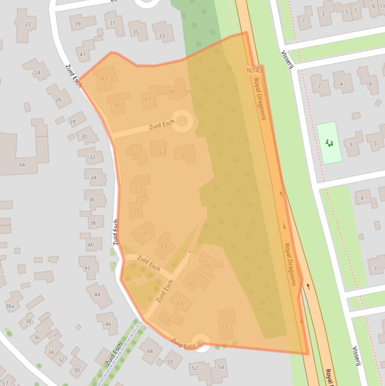 Kaart van postcodegebied 7622DC.