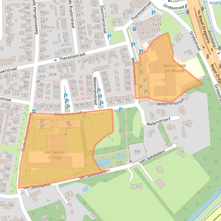 Kaart van postcodegebied 7622HB.