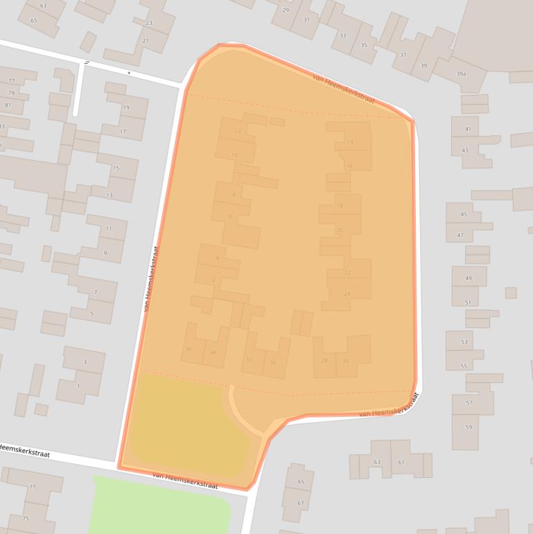 Kaart van postcodegebied 7622JJ.