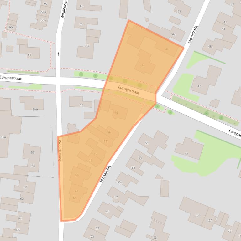 Kaart van postcodegebied 7622JN.