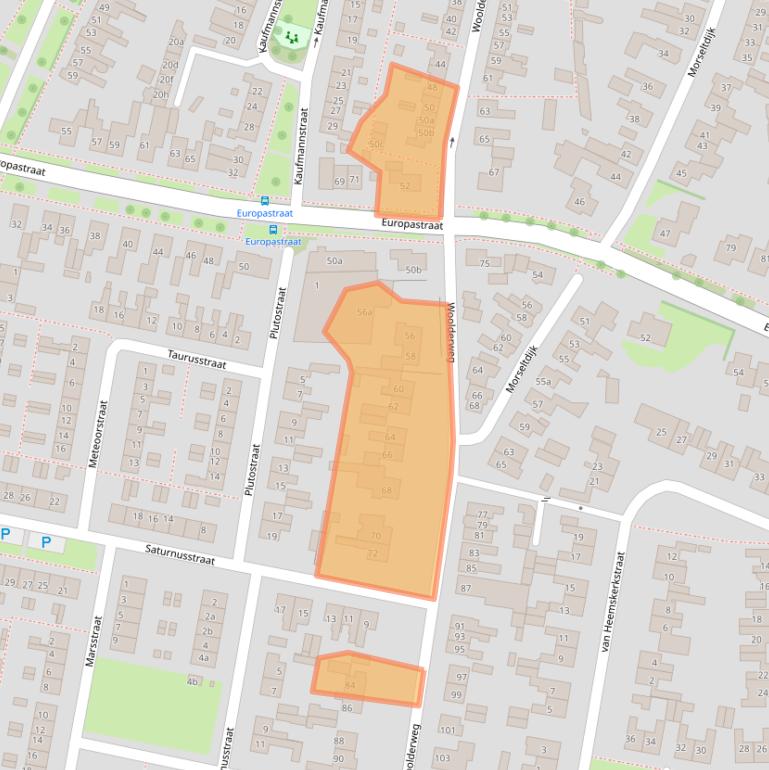 Kaart van postcodegebied 7622JW.