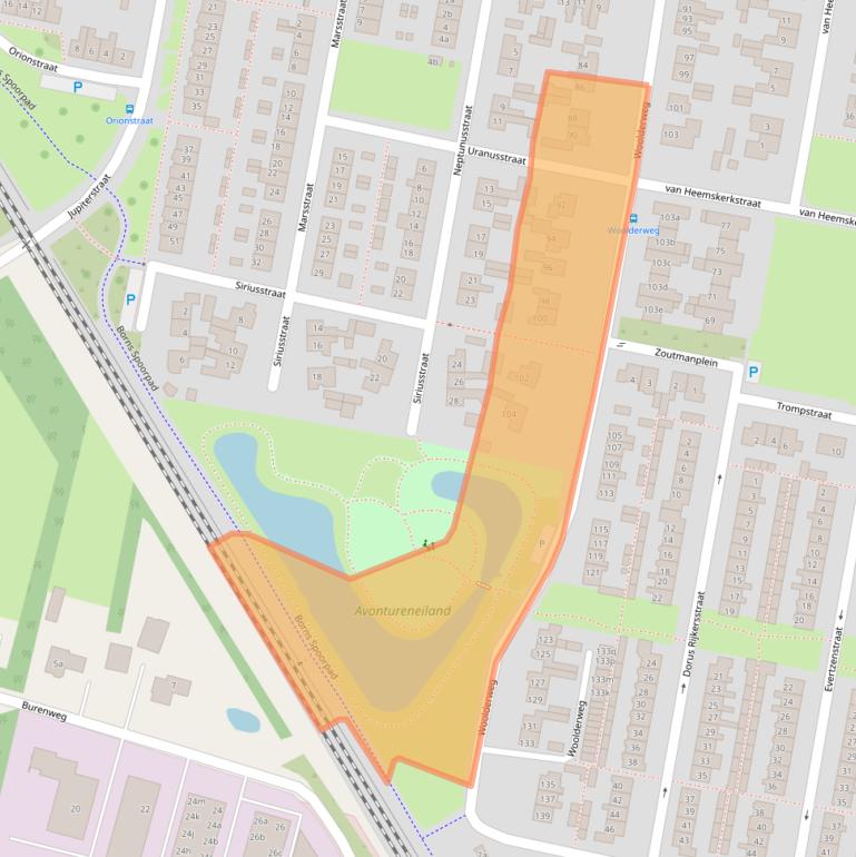Kaart van postcodegebied 7622JX.