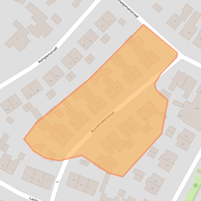 Kaart van postcodegebied 7622KW.