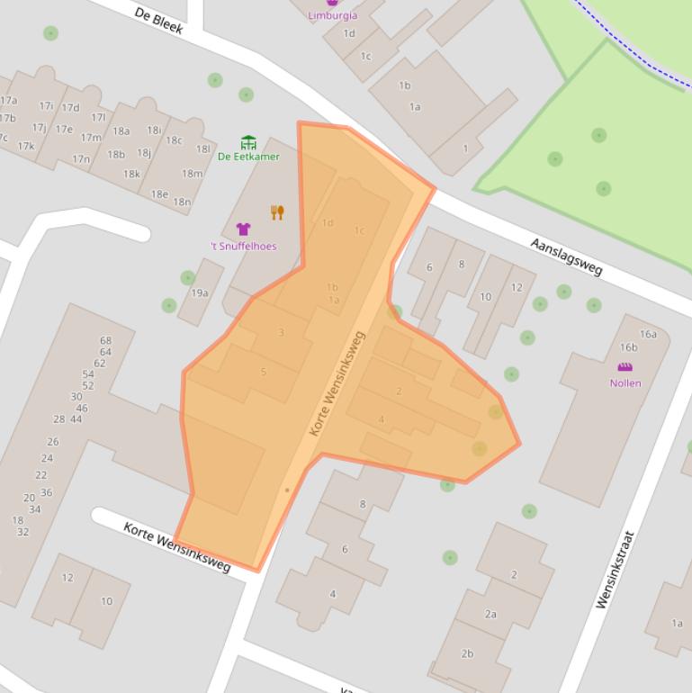 Kaart van postcodegebied 7622LB.