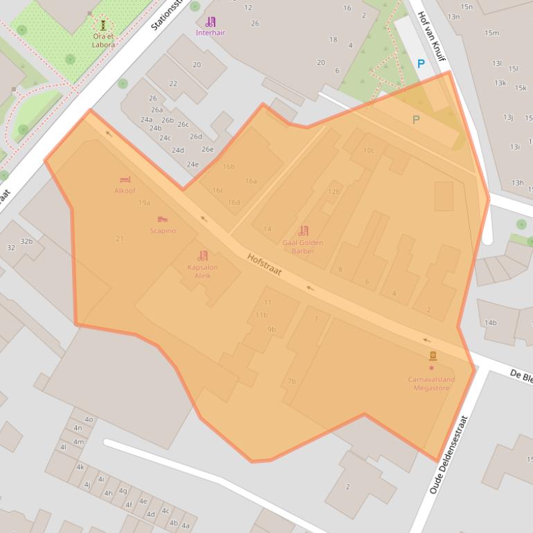 Kaart van postcodegebied 7622LL.