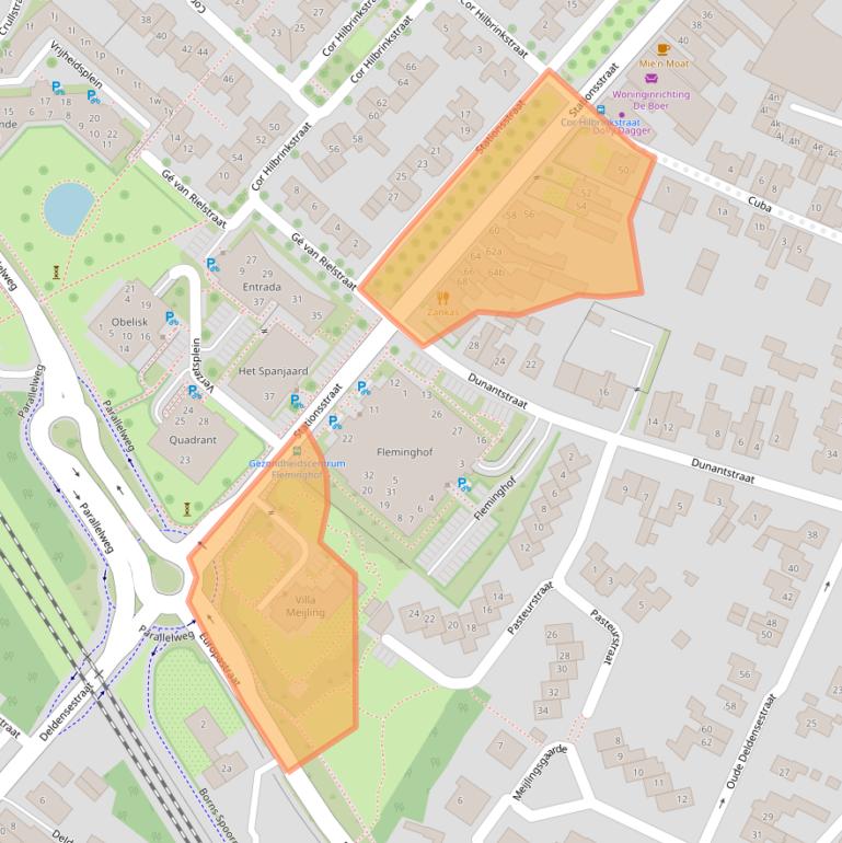 Kaart van postcodegebied 7622LZ.