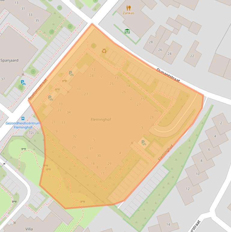 Kaart van postcodegebied 7622MB.