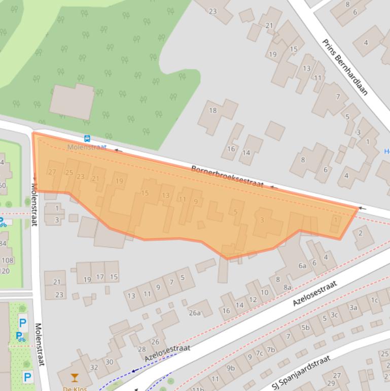 Kaart van postcodegebied 7622NH.