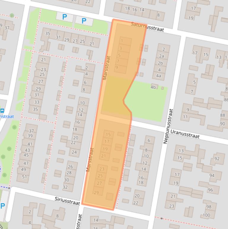 Kaart van postcodegebied 7622VT.