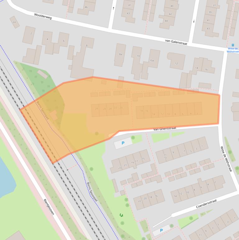 Kaart van postcodegebied 7622XT.