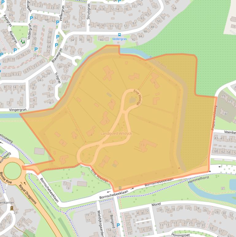 Kaart van postcodegebied 7623AT.