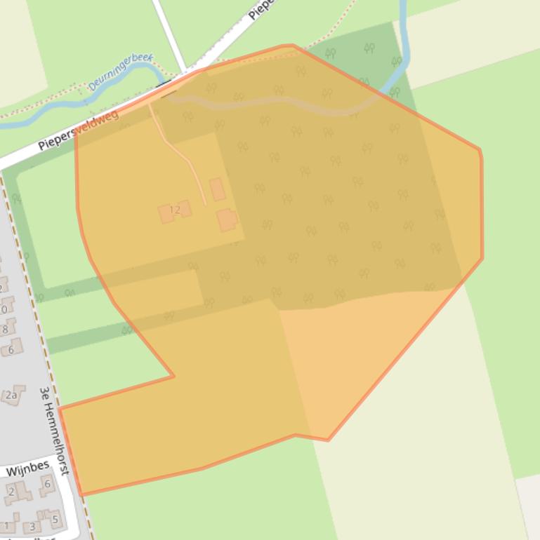 Kaart van postcodegebied 7623AV.