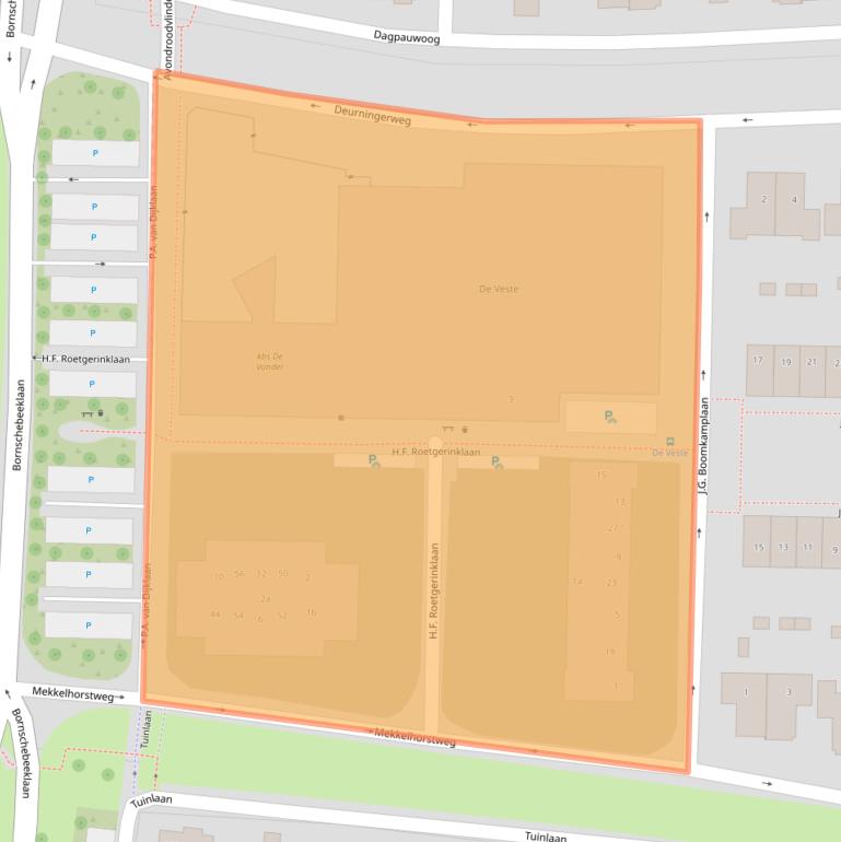 Kaart van postcodegebied 7623AX.