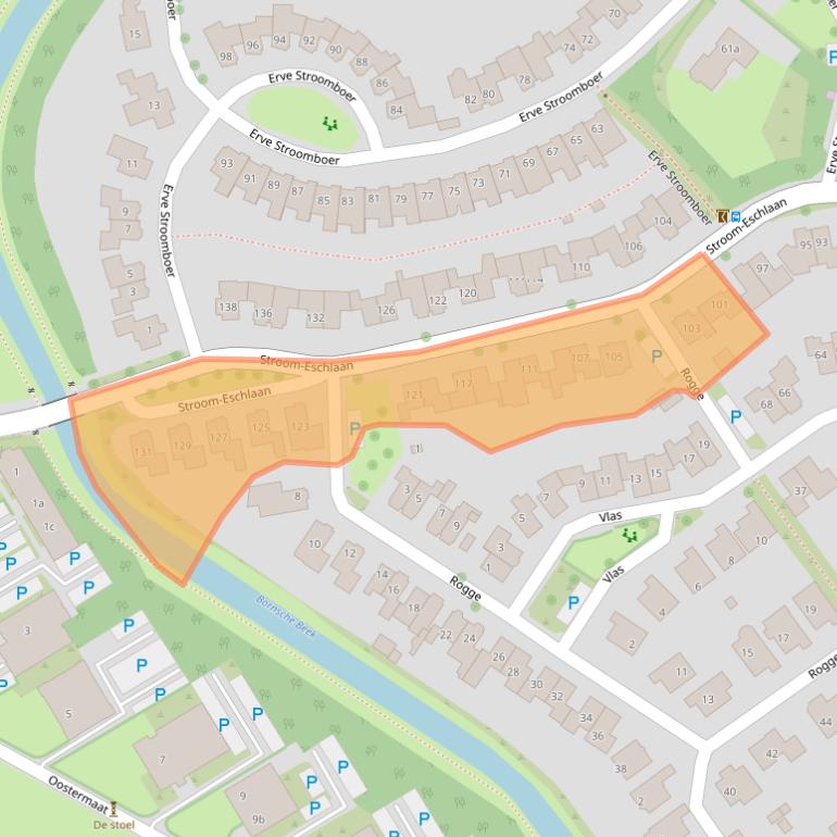 Kaart van postcodegebied 7623CZ.