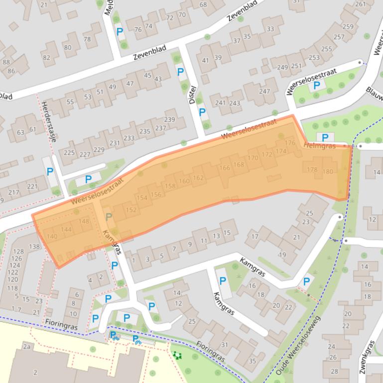 Kaart van postcodegebied 7623DD.