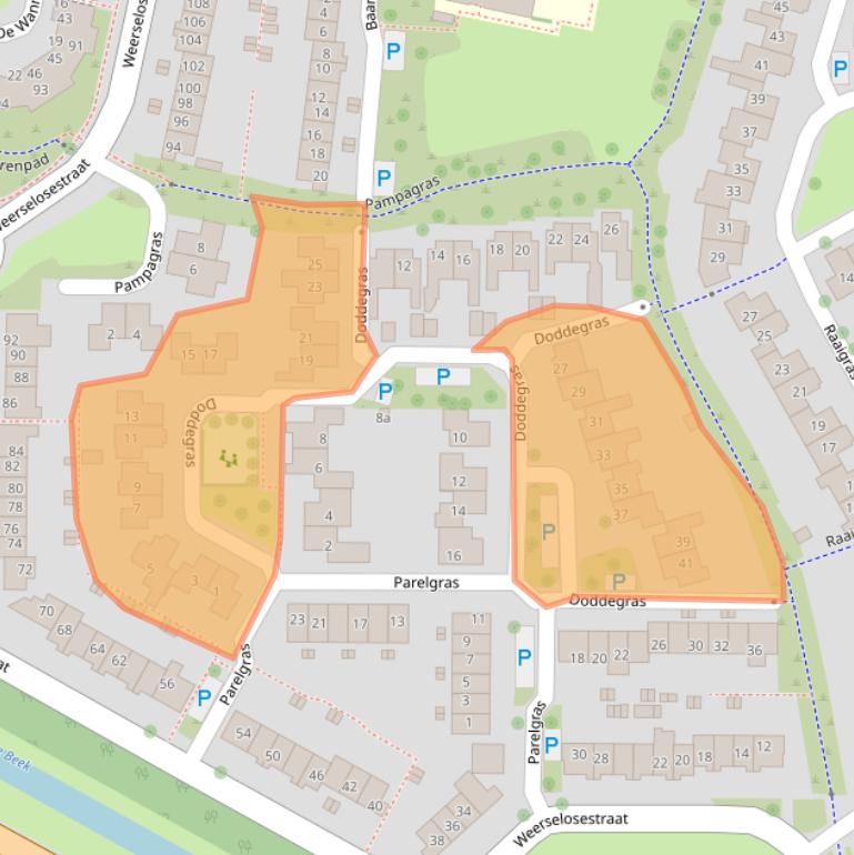 Kaart van postcodegebied 7623DK.