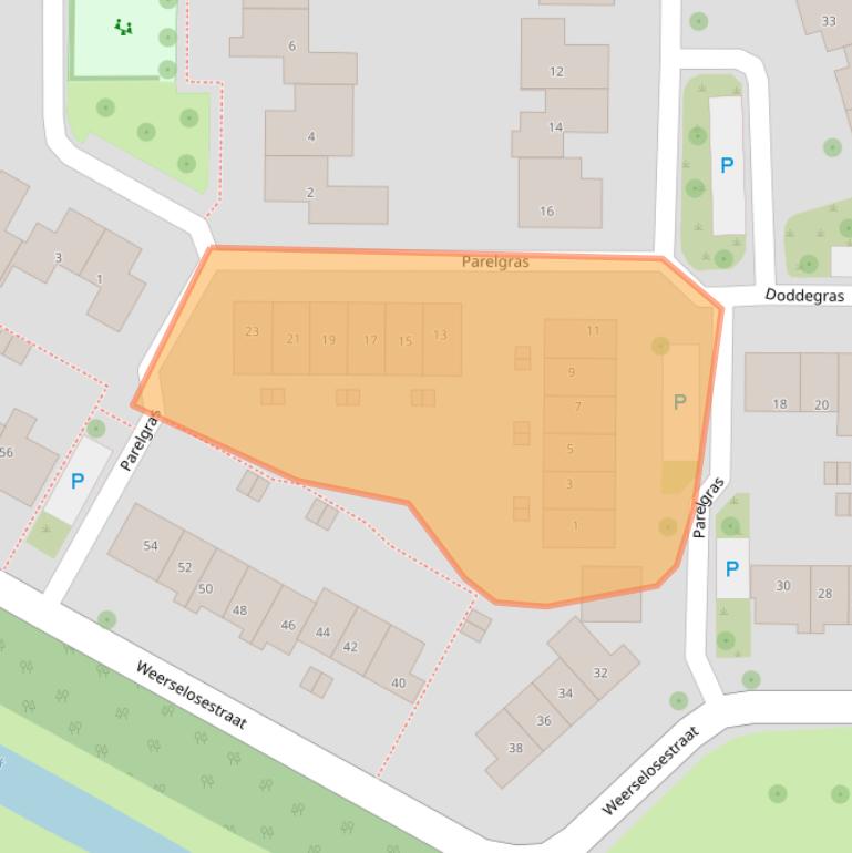 Kaart van postcodegebied 7623DS.