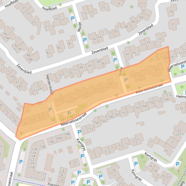 Kaart van postcodegebied 7623DW.