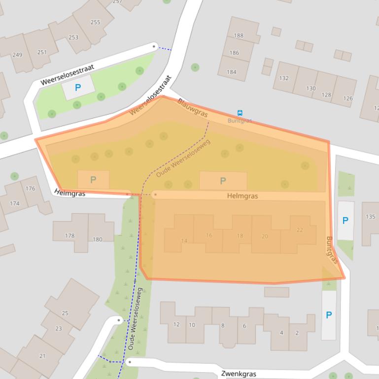 Kaart van postcodegebied 7623EG.