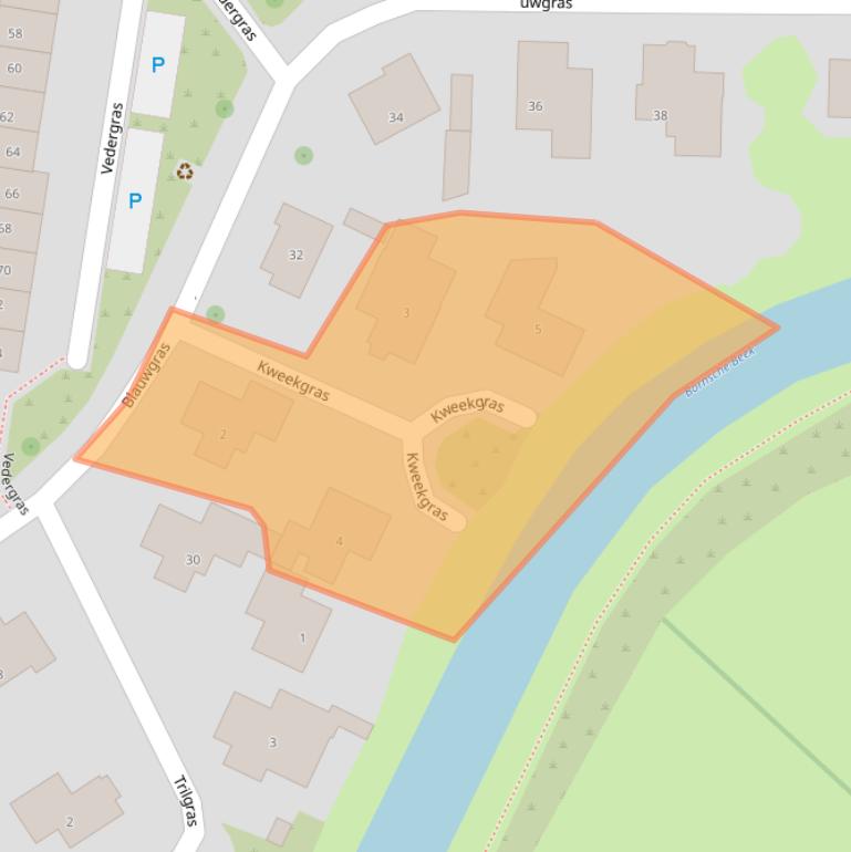 Kaart van postcodegebied 7623EP.