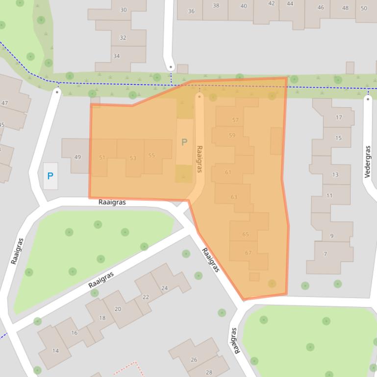 Kaart van postcodegebied 7623EV.