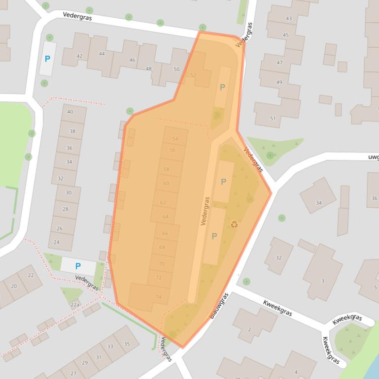 Kaart van postcodegebied 7623EZ.